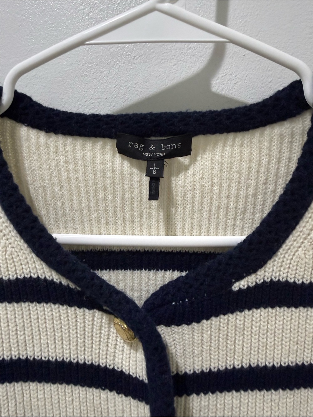 Rag and Bone Nancy Wool Cardigan Large - Picture 5 of 6